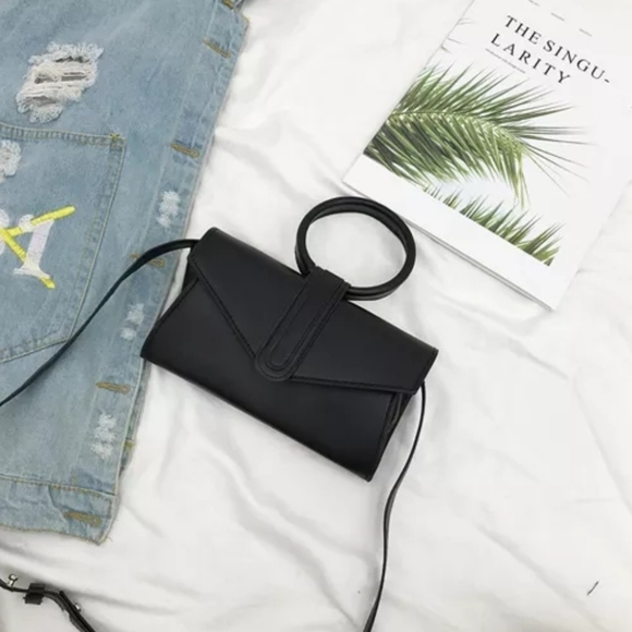 Colorful Round Handle Small Crossbody Bag Purse Lime Green - Picture 4 of 7